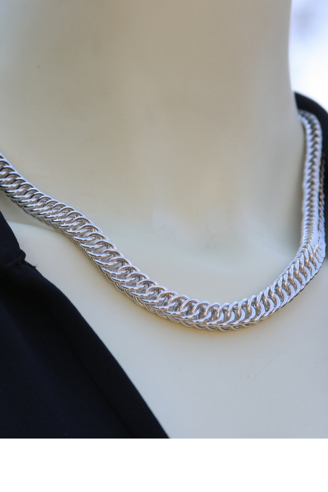 Handmade sterling silver persian necklace
