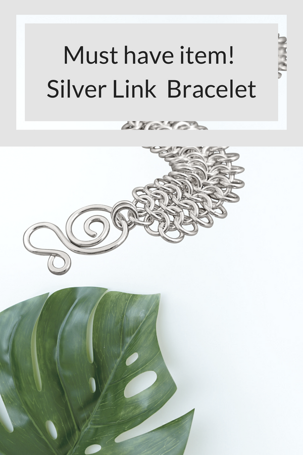 Must have item - handmade sterling silver link bracelet from Baton Rouge, Louisiana