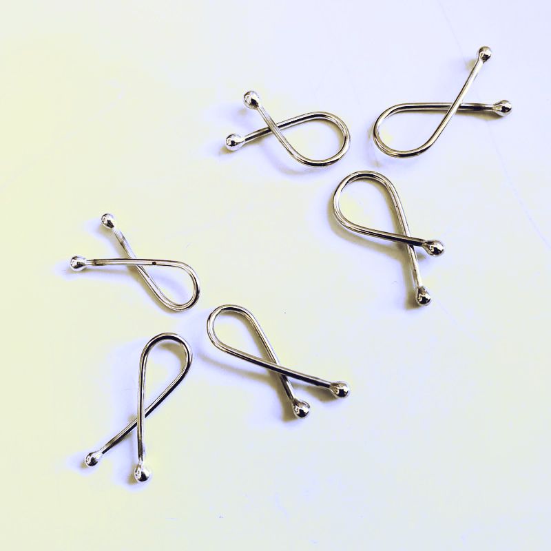 Sterling silver stitch markers for knit crochet