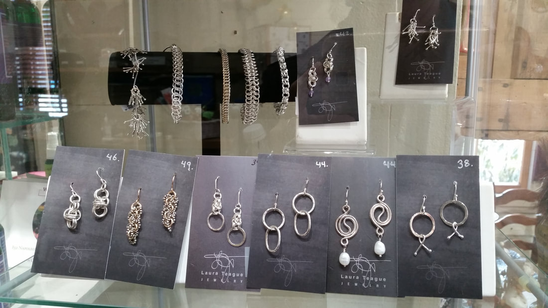 Laura Teague Jewelry at Sans Souci Gallery, Jacks jewelry, jacks bracelets, jacks earrings