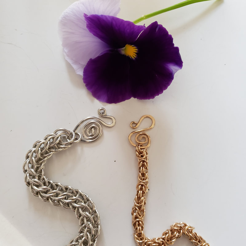 silver gold chain link bracelets