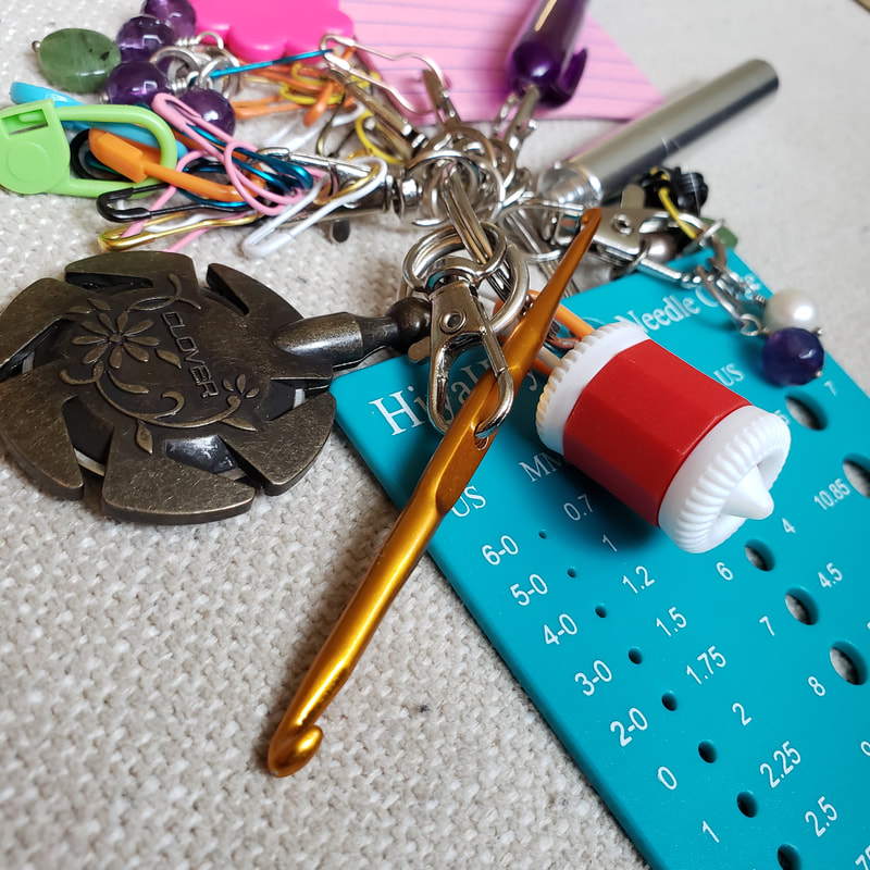 DIY organize your knitting tools & stitch markers