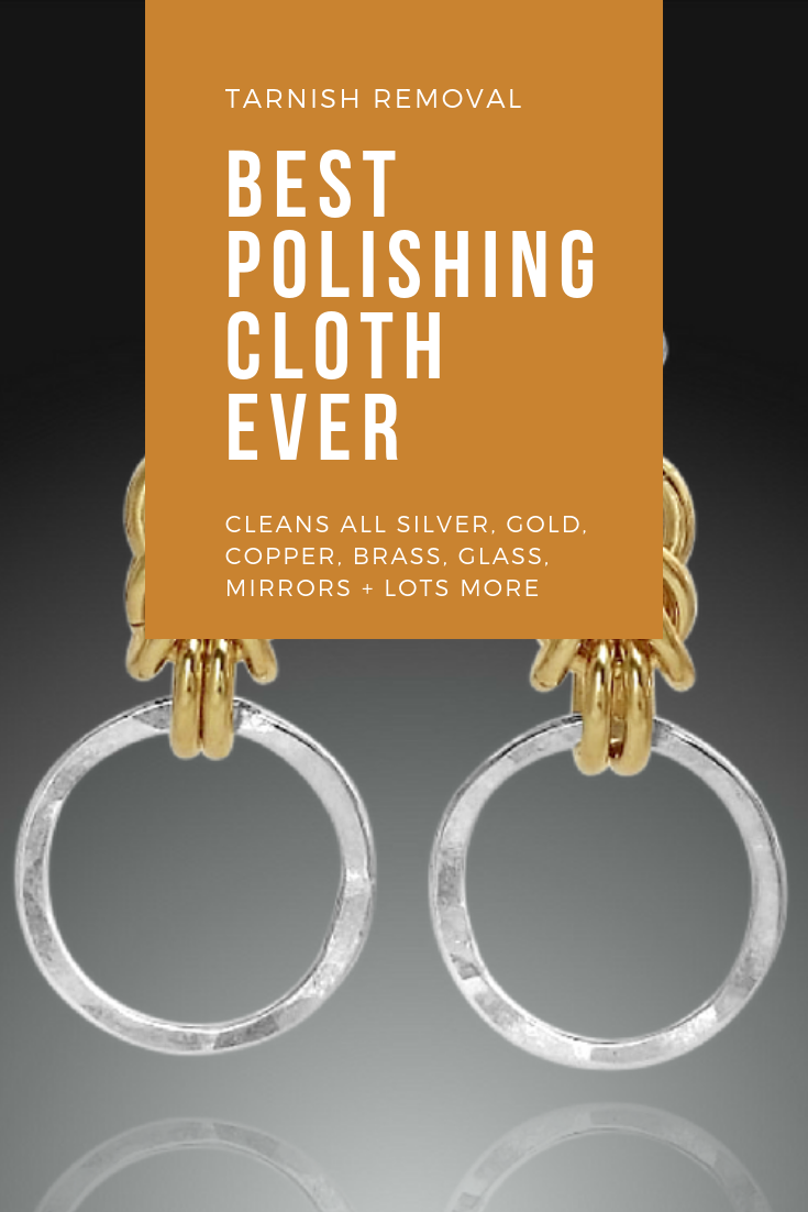 Remove tarnish from sterling silver with this cloth