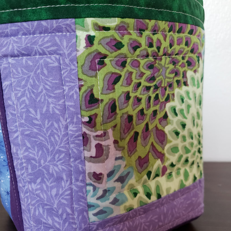 lavendar knitting bag storage