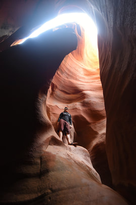 slot canyon that inspired sterling silver triangle shaped earrings