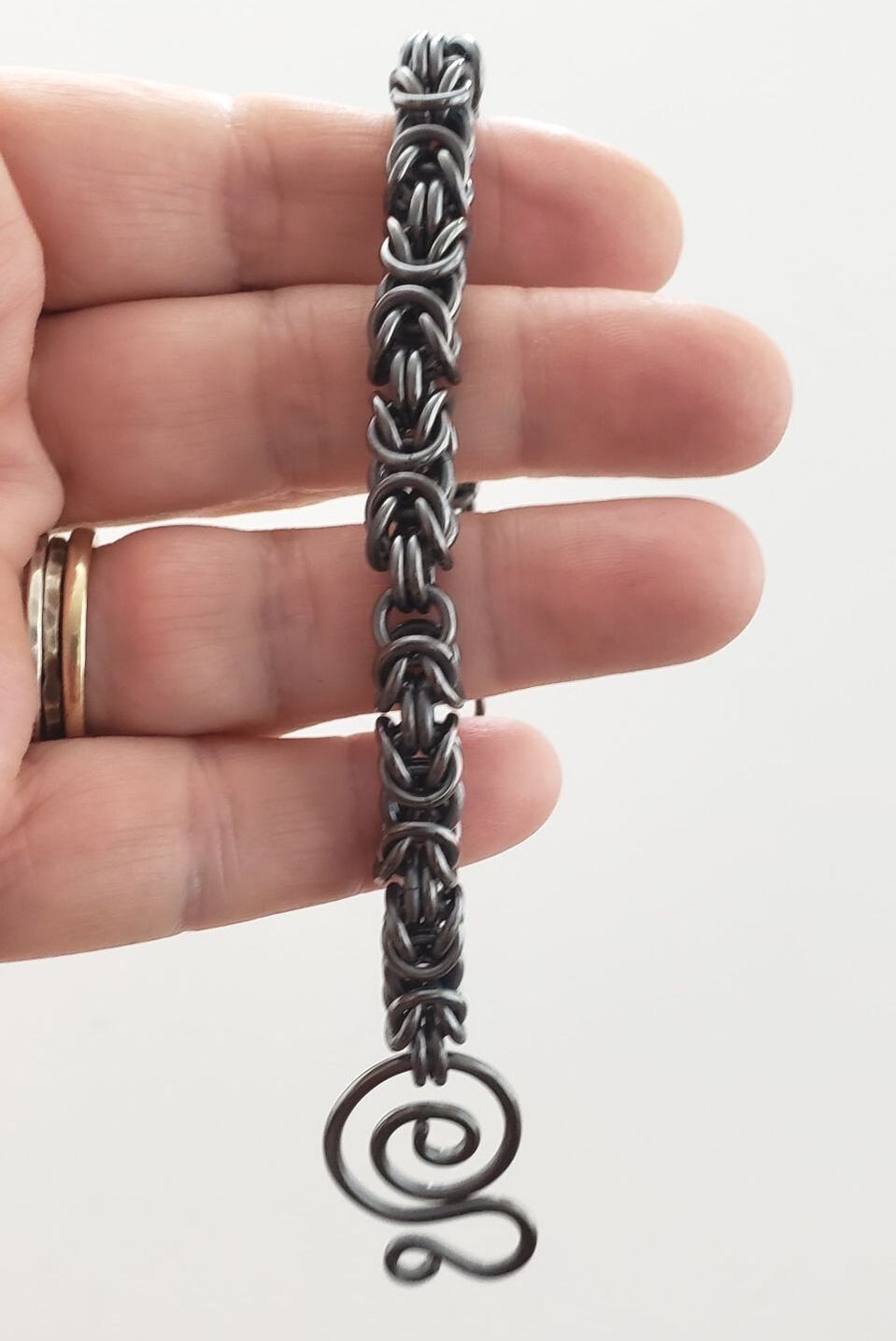 handmade black chain bracelet laura teague