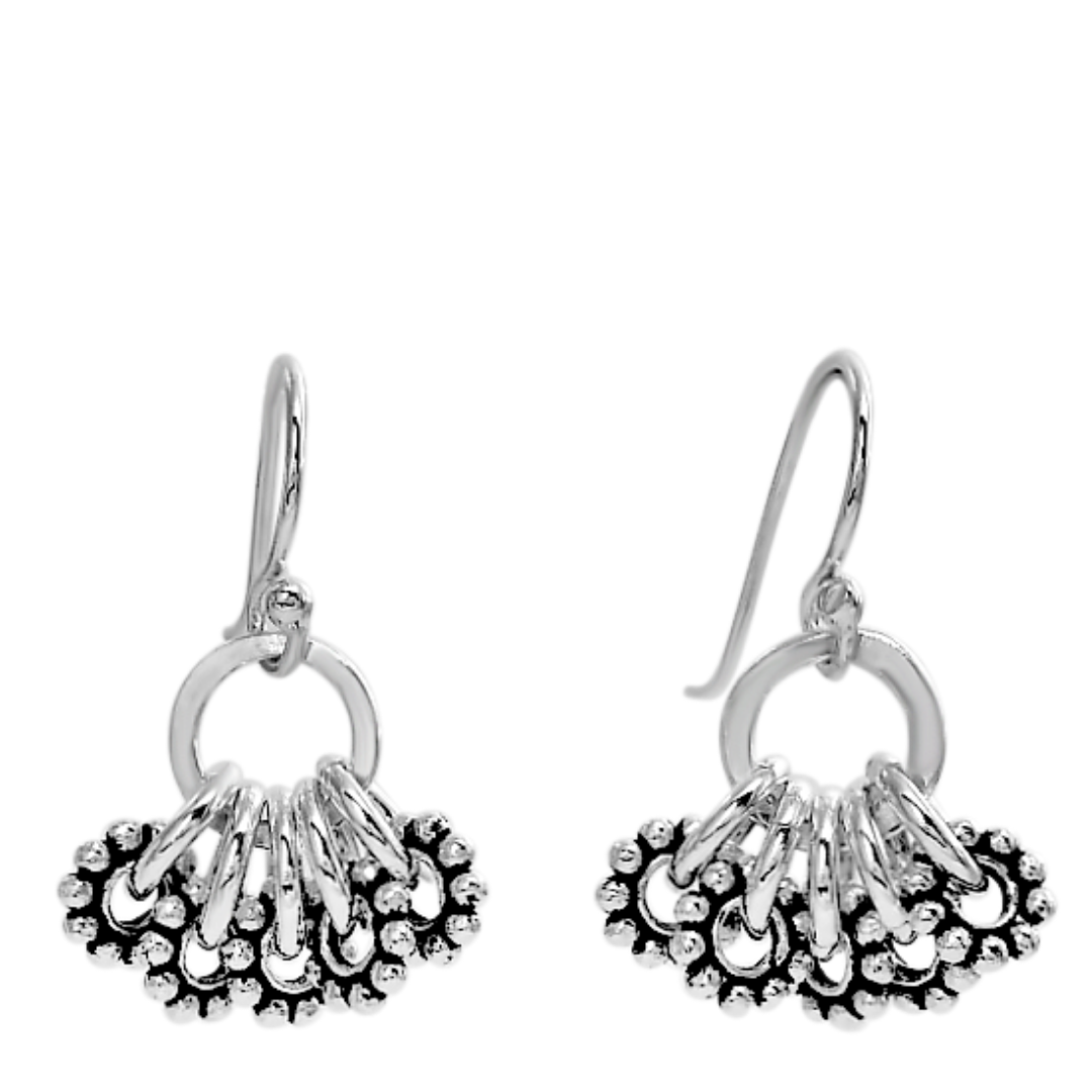 Daisy Chain handmade Sterling Silver Earrings