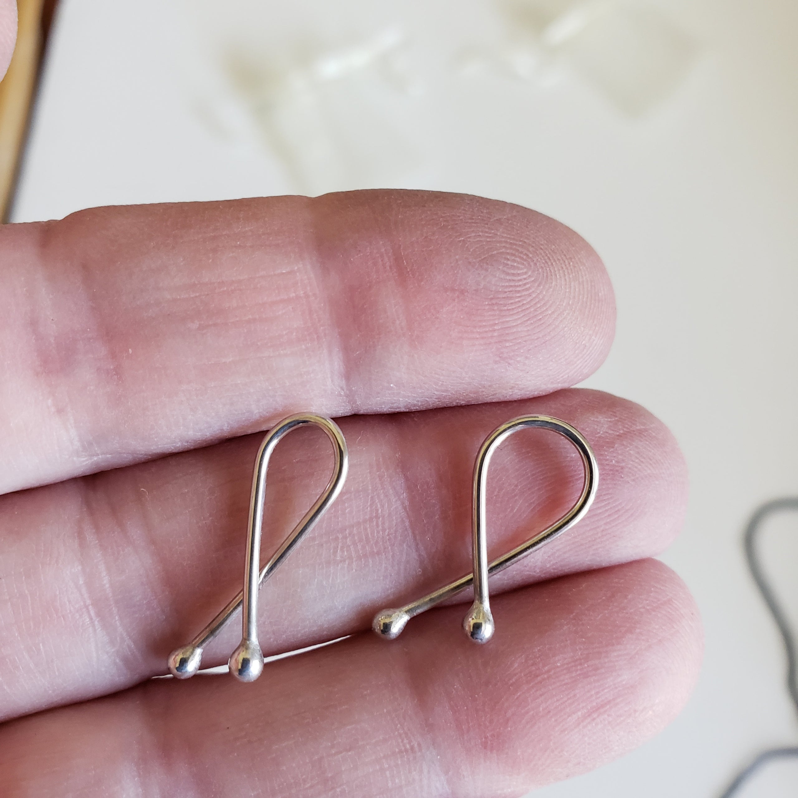 Little Set of Sterling Silver Stitch Markers for Knitting and Crochet