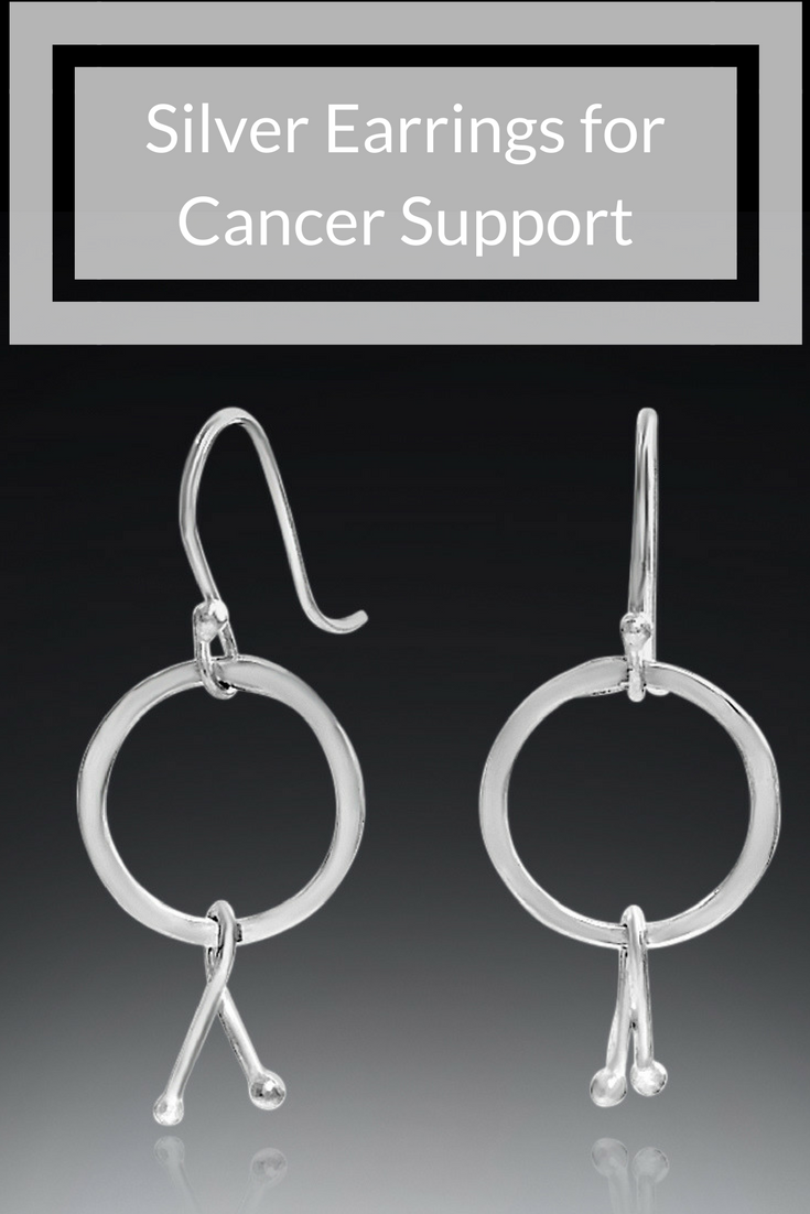 Cancer support earrings