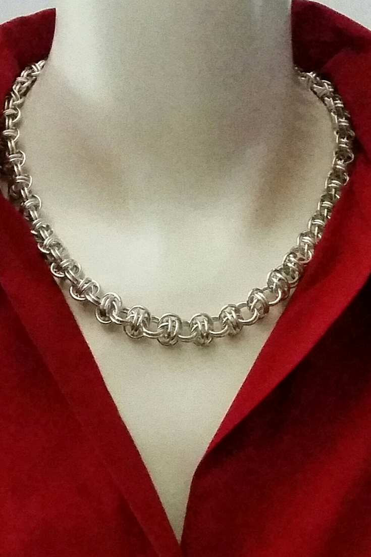Chunky sterling silver necklace chain